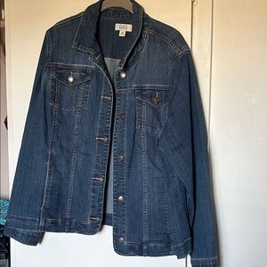 Croft & Barrow Blue Jean Jacket Classic Design